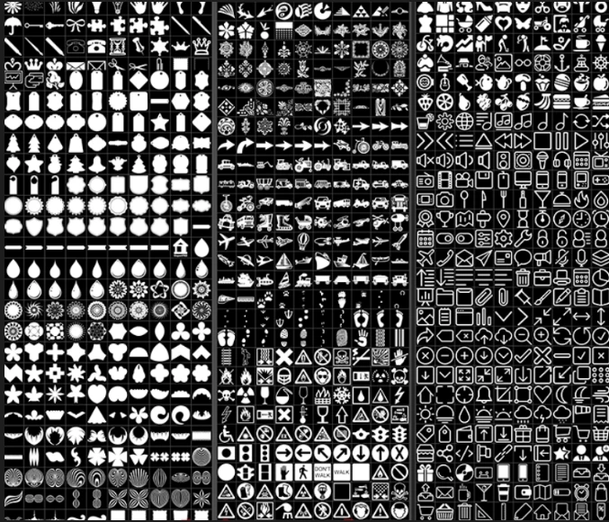 图片[5]-PS自定义形状工具8400+款，全免费PS形状自取，一键即可轻松导入PS使用-松子软件