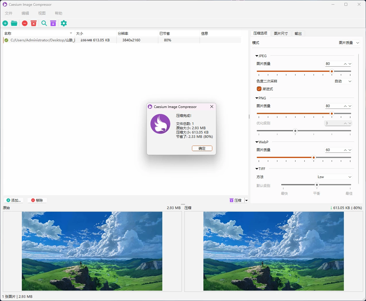 图片[1]-Windows Caesium Image Compressorv v2.8.5 图像压缩工具 单文件版-松子软件