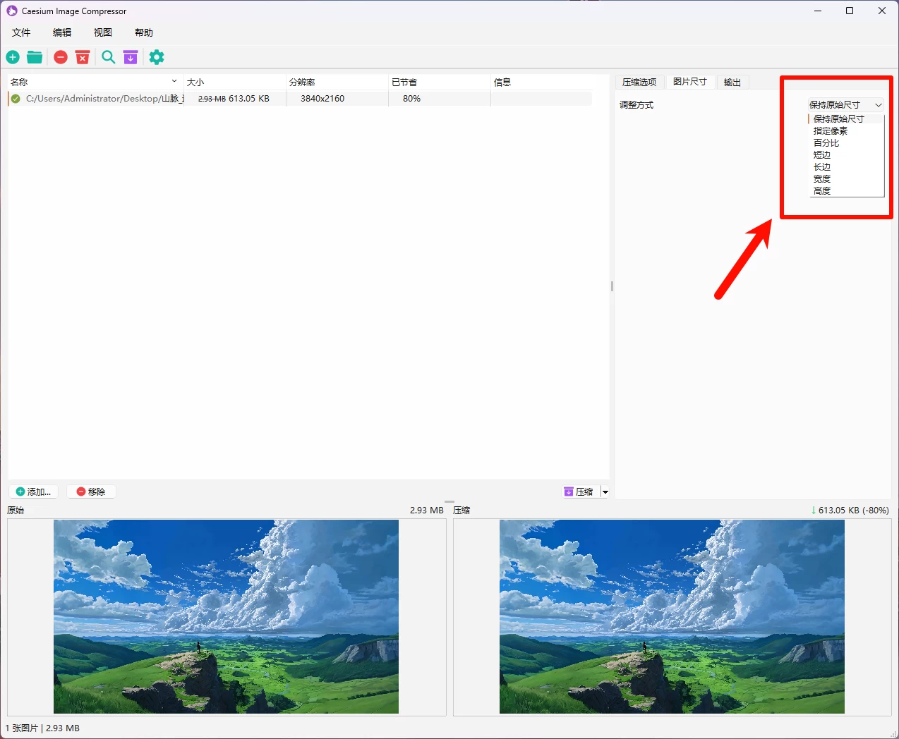 图片[2]-Windows Caesium Image Compressorv v2.8.5 图像压缩工具 单文件版-松子软件
