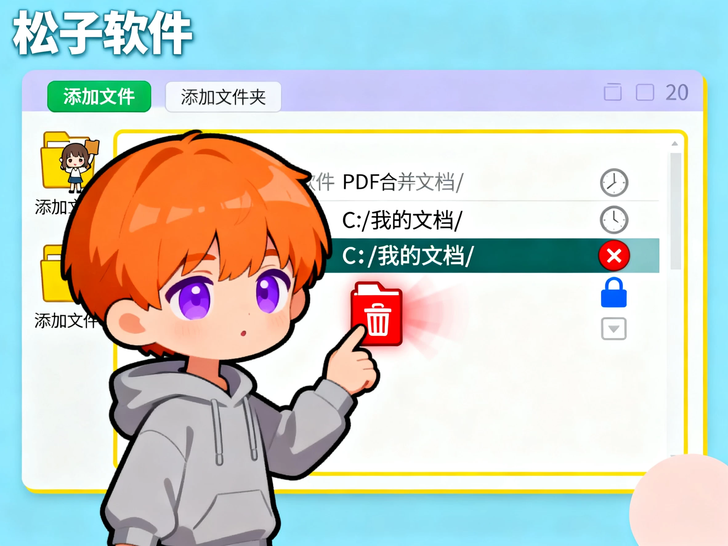 Windows 雪宝PDF合并工具-松子软件