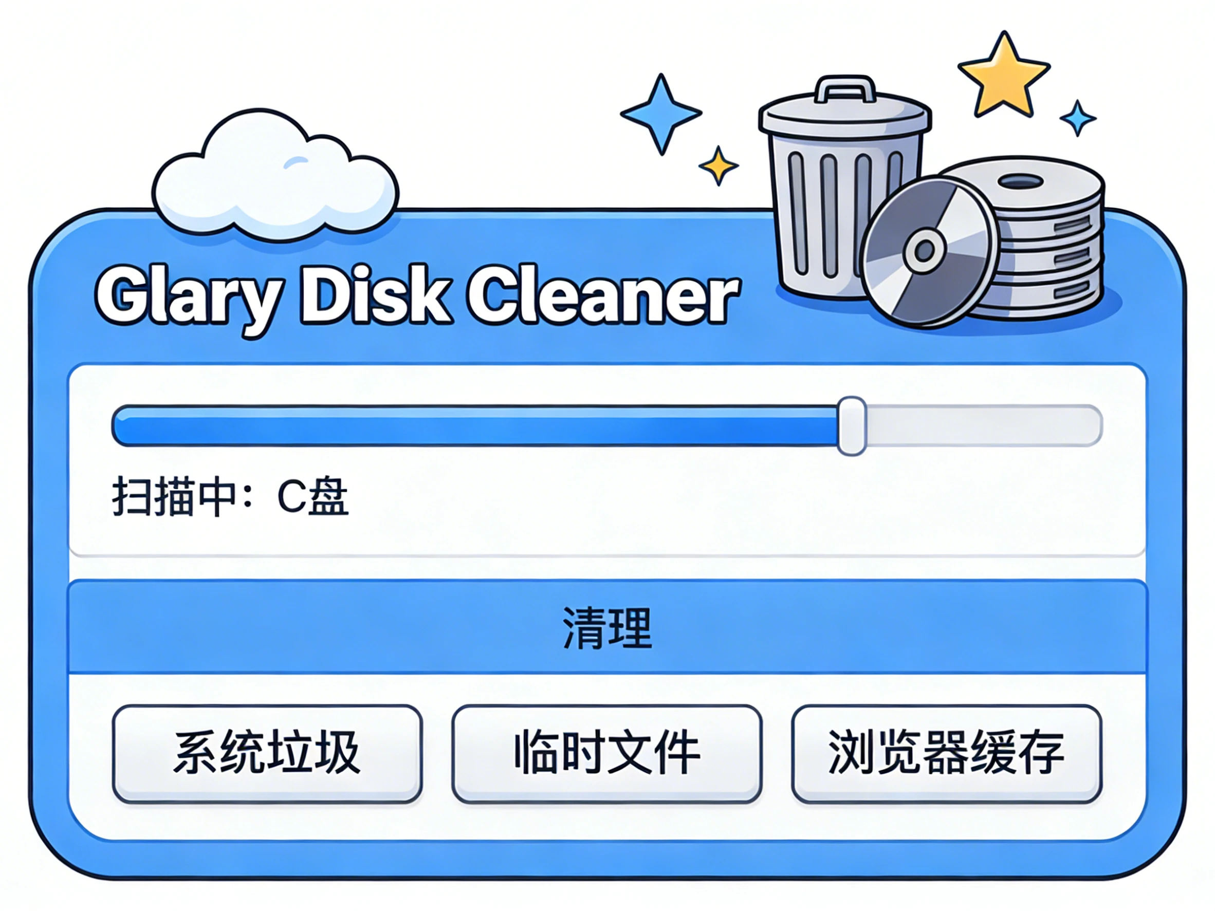 WindowsGlary Disk Cleaner v6.0.1.40 免费的磁盘深度清理工具-松子软件