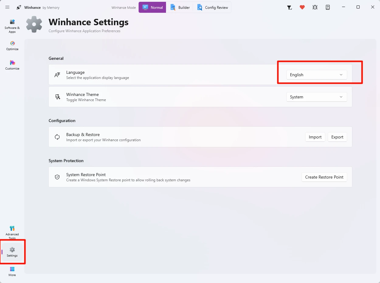Winhance v26.06.12 一站式 Windows 优化/瘦身工具,集系统精简、性能优化和界面定制于一体