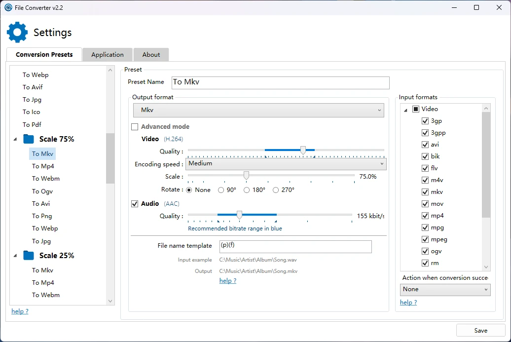 File Converter v2.2 右键轻松转换和压缩文件的工具,通过右键菜单轻松完成文件格式转换和压缩操作