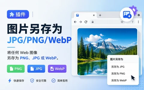插件 | 图片另存为JPG/PNG/WebP v2.0.0 为图片添加快捷右键保存通用格式菜单
