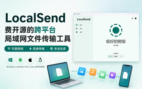 LocalSend v1.17.0免费开源的跨平台局域网文件传输工具