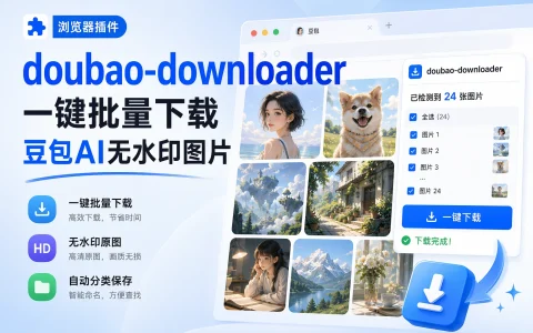 插件 | doubao-downloader v1.1.1 一键批量下载豆包AI无水印图片