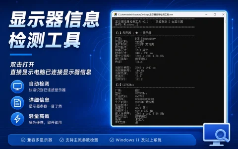 显示器信息检测工具 v20260808