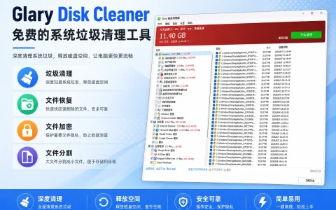 Glary Disk Cleaner v6.0.1.47 免费的磁盘深度清理工具，系统垃圾清理工具 