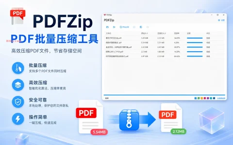 PDFZip PDF批量压缩工具