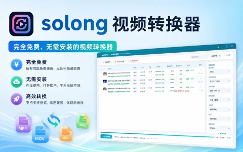 solong视频转换器 v3.8 完全免费、无需安装的视频转换器