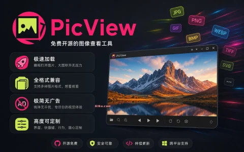 PicView v5.0.3 免费开源的图像查看工具，极速加载、全格式兼容、极简无广告、高度可定制