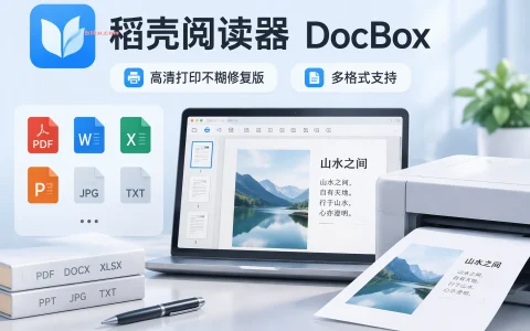 稻壳阅读器 DocBox 2.10.10 高清打印不糊修复版